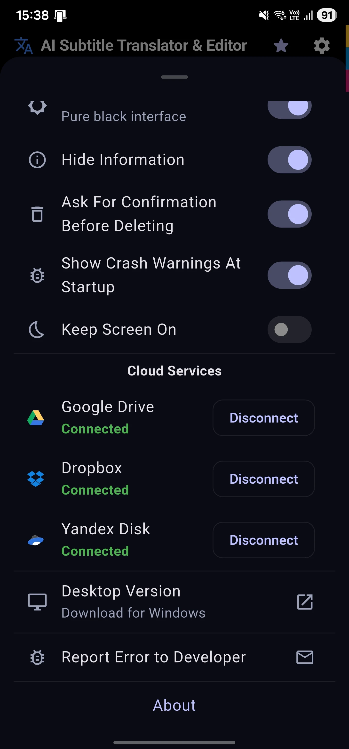 AI SRT Sub Translator & Editor screenshot
