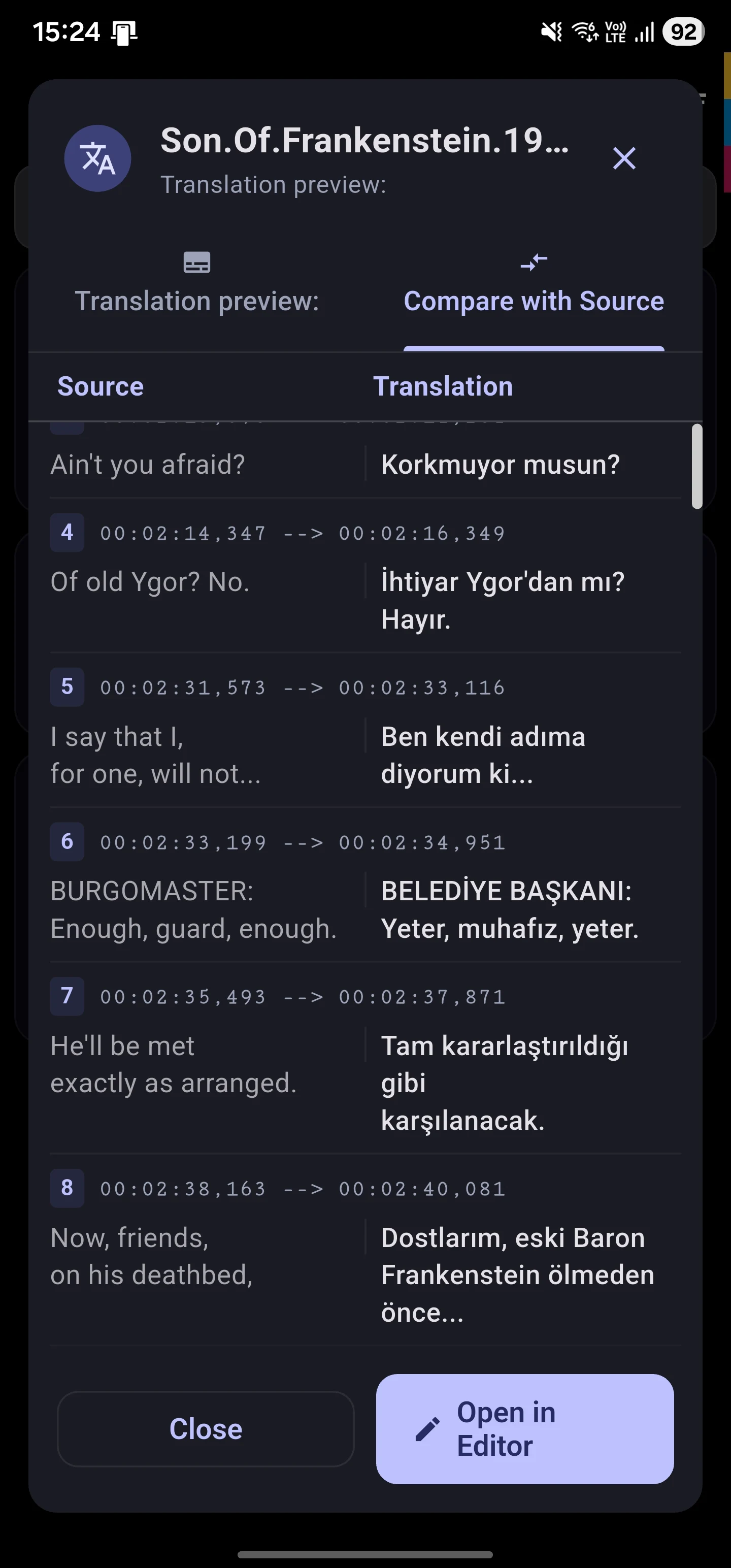 AI SRT Sub Translator & Editor screenshot